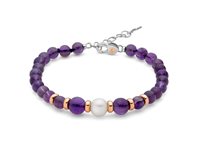 Bracciale Miluna Donna I SEGRETI DELLA NATURA in Argento Ametista PBR3539